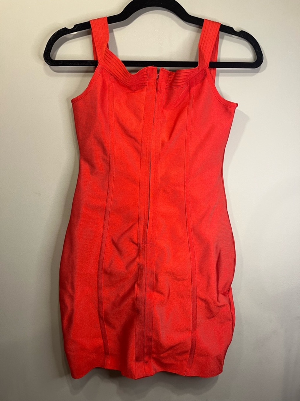 superdown Red Ribbed Bust Mini Dress - Picture 2 of 4